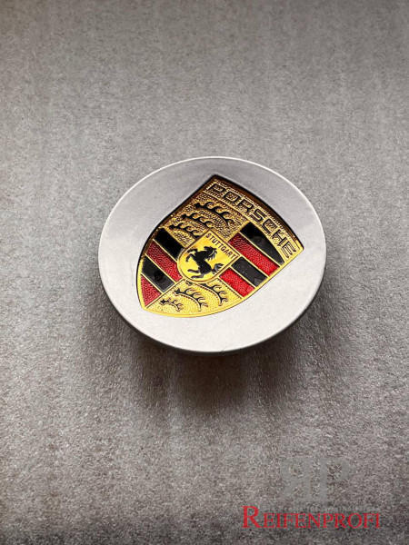 Original Porsche Cayenne Panamera Taycan 7PP601150A Nabendeckel 76mm Silber