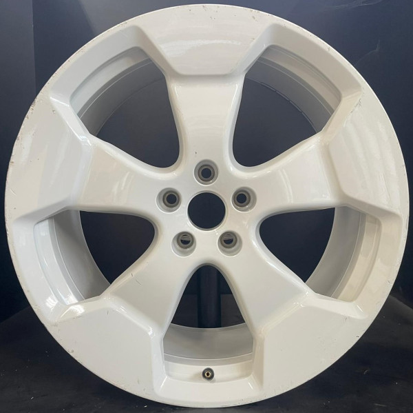 Original VW ID. Buzz 20 Zoll Einzelfelge 9,5Jx20 ET56 Hinterachse 1T3601025AD Stockton Weiß RR18-CE8