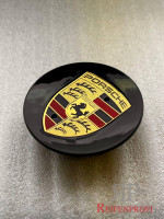 Original Porsche Cayenne Panamera Taycan 7PP601150A Nabendeckel 76mm Schwarz