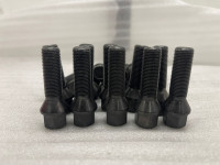 20x Radschrauben M14x1,25x40 Kegel Kegelbund Mini BMW Schwarz SW17 L40