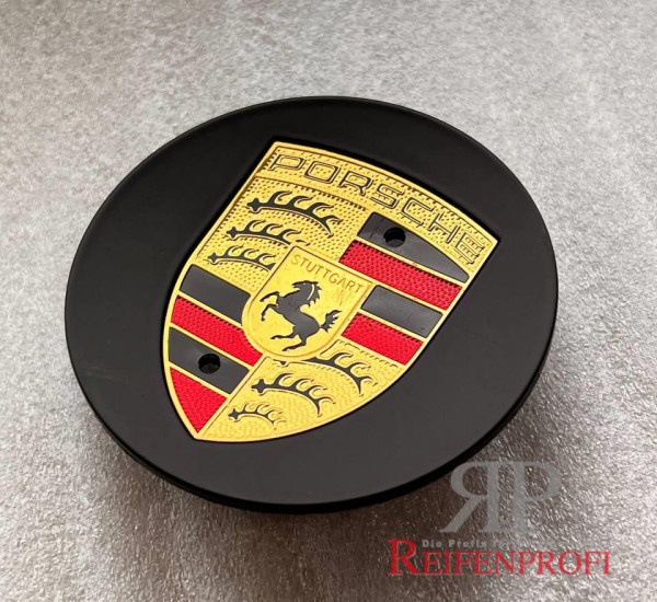 Original Porsche Cayenne Panamera 7PP601150A Nabendeckel 76mm Schwarz Seidenmatt