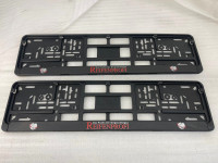 Reifenprofi Kennzeichenhalter Schwarz vorne und hinten (2 Stück) NEU