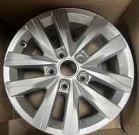 Original VW T5 T6 T6.1 16 Zoll Clayton Einzelfelge 7E0601025N 6,5x16 ET51 Silber glänzend 339-A*