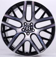 Original Bentley Continental GT3 GTC Flying Spur 21 Zoll Einzelfelge 3W0601025FG Schwarz poliert
