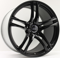 Original Audi R8 19 Zoll Felgen Satz 420601025 8,5x19 & 11x19 Schwarz Seidenmatt