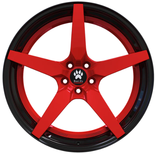 Ruei Zu 2tlg Forged wheels | R303 | 8,5Jx19 ET45 | 5x100 | Black-Red Face