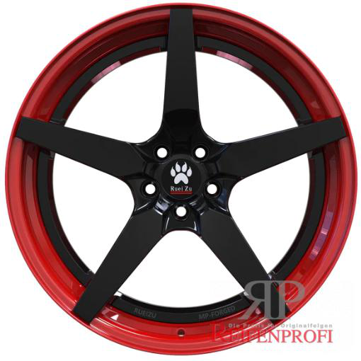 Ruei Zu 2tlg Forged wheels | R303 | 8,5Jx19 ET45 | 5x100 | Red-Black Face