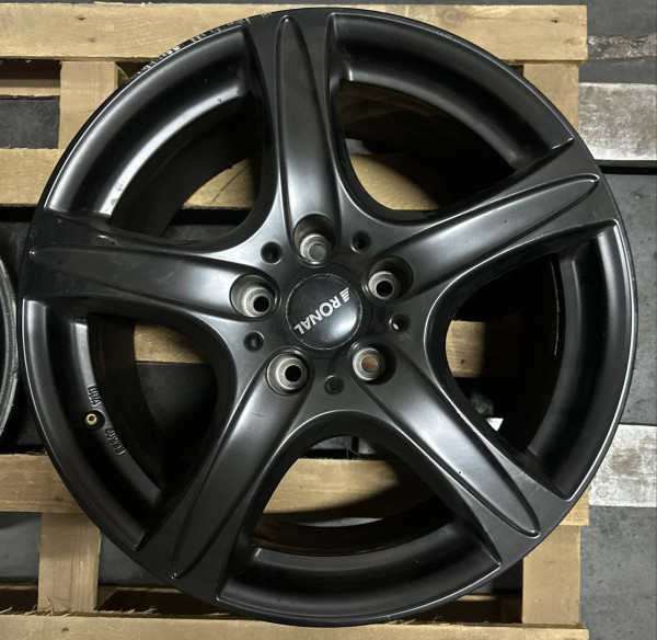 VW TRANSPORTER Ronal RS5 8,5x18 ET45 5x120 Schwarz matt gebraucht 344-A