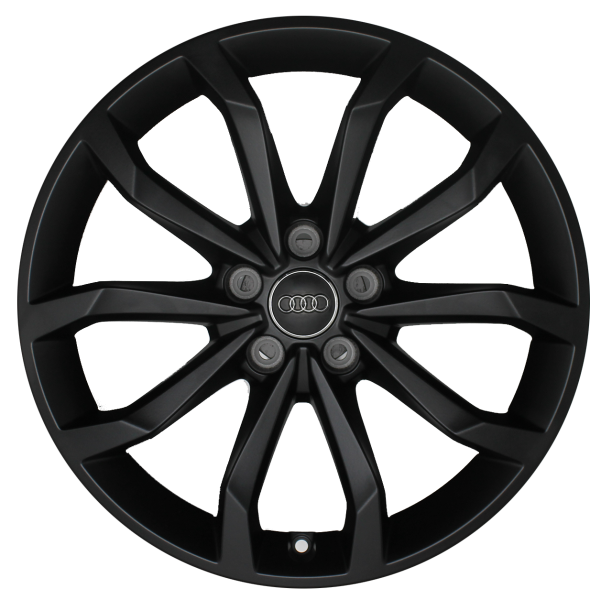 Original Audi A4 8W B9 8W0601025H 18 Zoll Felgen Satz 8x18 ET40 Schwarz matt S22