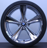 Original BMW X5 E70 F15 X6 F16 21 Zoll Sommerräder 6771425 6771426 Styling 128 CHROM