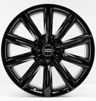Original Audi A7 4G8 19 Zoll Felgen Satz 4G8601025K 8x19 ET26 Schwarz Hochglanz