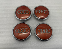 Original Audi Nabendeckel 4B0601170A Felgenkappen Weiß Kupfer lackiert gebraucht 4 Stück/1 Satz 3B