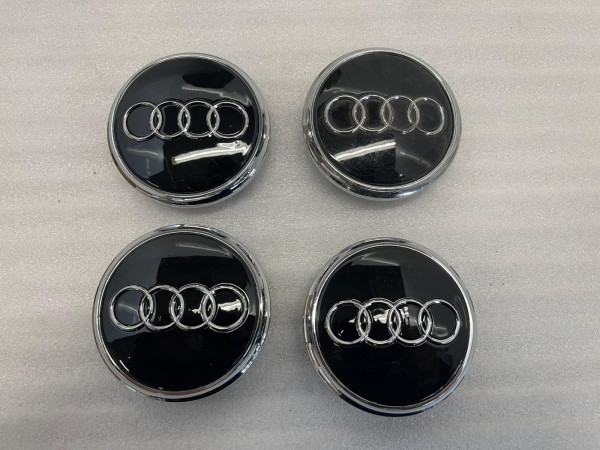 Original Audi Nabendeckel 4L0601170 Felgenkappen Schwarz gebraucht 4 Stück / 1 Satz