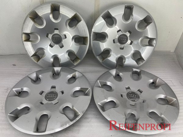 Original Audi Radkappen Radzierblenden 8X0601147 15 Zoll gebraucht 4 Stück 2C-R72
