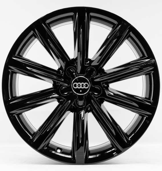 Original Audi A7 4G8 19 Zoll Felgen Satz 4G8601025K 8x19 ET26 Schwarz Hochglanz