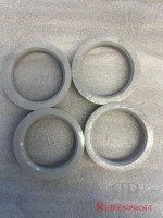 Zentrierring Set 4 Stück 72,6mm - 58,1mm silber neu/unbenutzt