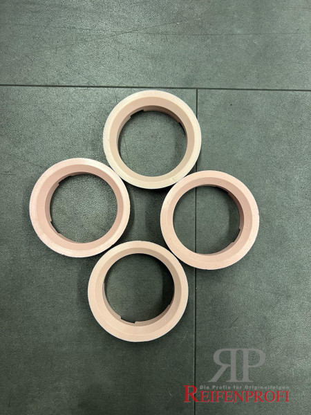 Zentrierring Set 4 Stück 72,6mm-57,1mm rosa neu/unbenutzt