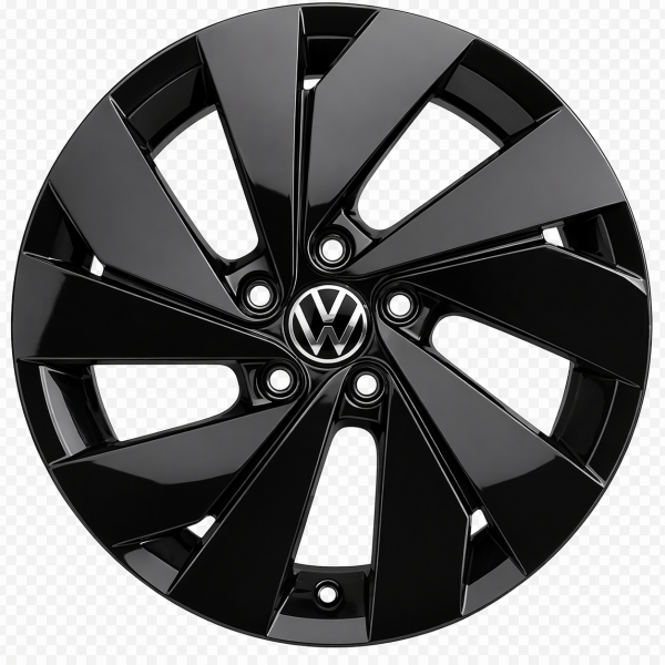 Original VW Golf 8 VIII GTI GTD 17 Zoll Felgen Satz 5H0601025B Belmont 6,5x17 ET46 Schwarz Hochglanz