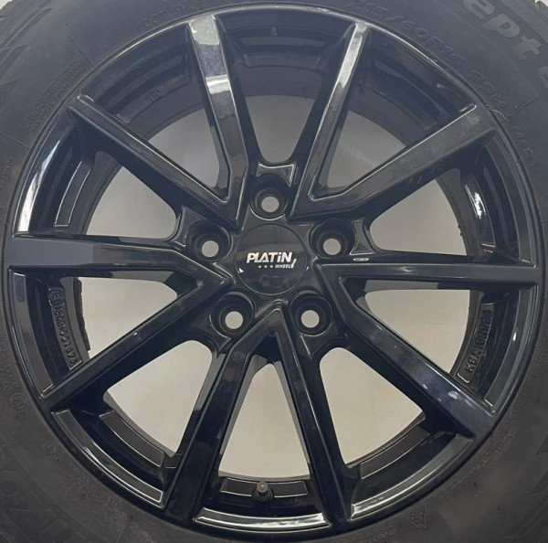 VW T-Roc 16 Zoll Einzelfelge Platin P95 KBA 52936 6x16 ET43 5x112 57,1 Schwarz 307-A