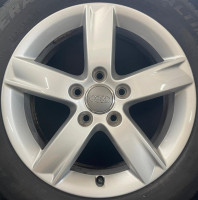 Original Audi A3 8P 16 Zoll Felgen Satz 6x16 ET50 8P0601025C Felgen Satz S16