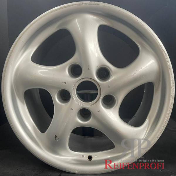 Original Porsche 17 Zoll Einzelfelge 9x17 ET55 99636212800 SIlber 335-A