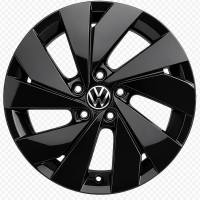 Original VW Golf 8 VIII GTI GTD 17 Zoll Felgen Satz 5H0601025B Belmont 6,5x17 ET46 Schwarz Hochglanz