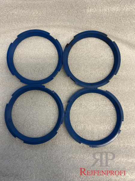 Zentrierring Set 4 Stück 65,1mm blau neu/unbenutzt