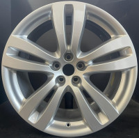 Original Jaguar 19 Zoll TOBA Einzelfelge 10Jx19 ET46 BW9M-1007-KA Silber (Hinterachse)