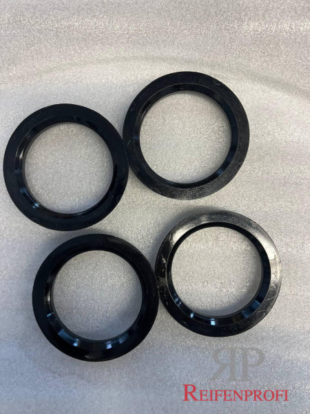 Zentrierring Set 4 Stück 72,6mm - 56,6mm schwarz neu/unbenutzt