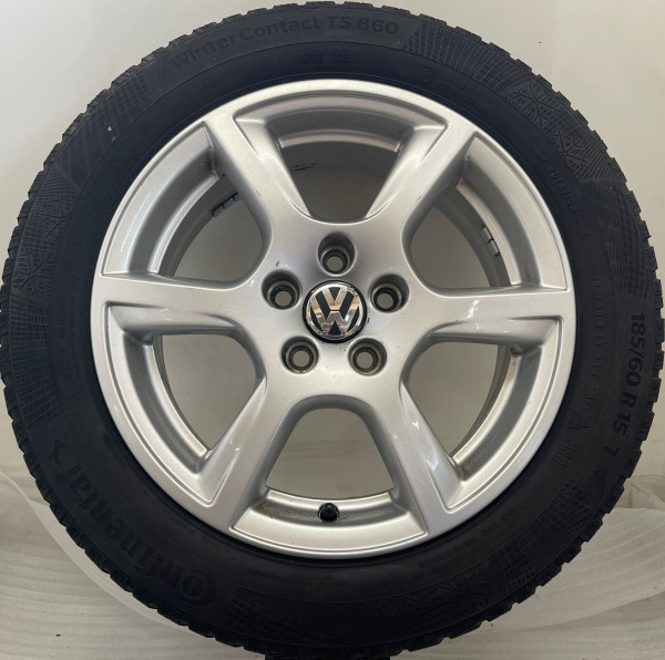 Original VW Polo 6R 6R0601025M 15 Zoll Winterräder Stratford 7x15 ET40 185/60 R15 S43