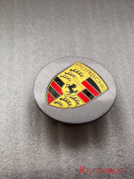 Original Porsche Cayenne Panamera Taycan 9P1601149A Nabendeckel 76mm Silber