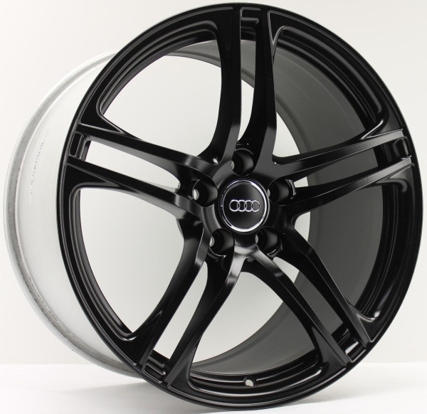 Original Audi R8 19 Zoll Felgen Satz 420601025 8,5x19 & 11x19 Schwarz Seidenmatt