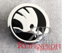 Original Skoda Nabendeckel 5JA601151 black Silver Stück (1 Stück) NEU BOX4