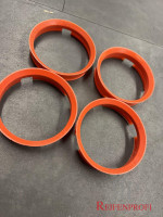 Zentrierring Set 4 Stück 72,6mm-67,1mm orange neu/unbenutzt