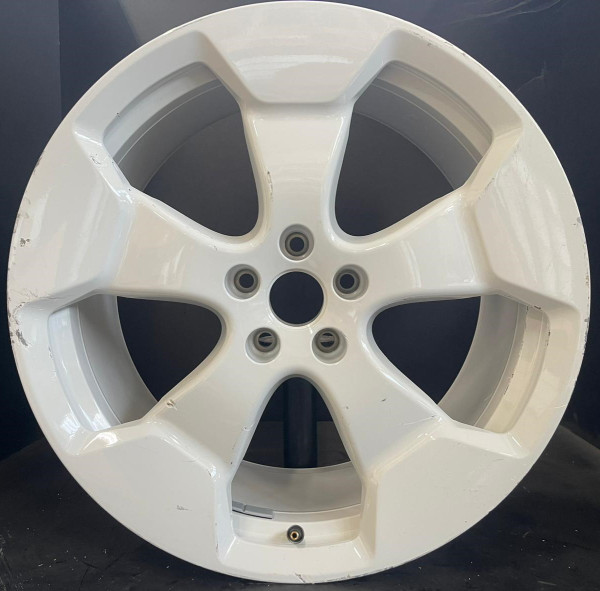 Original VW ID. Buzz 20 Zoll Einzelfelge 9,5Jx20 ET56 Hinterachse 1T3601025AD Stockton Weiß RR19-C