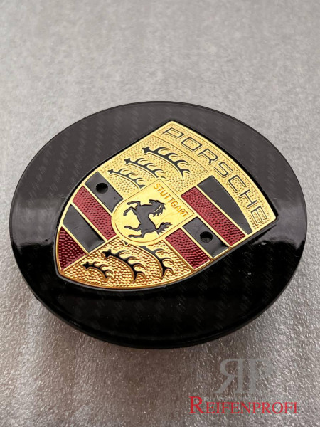 Original Porsche Macan Spyder 9P1601149A Nabendeckel 76mm Carbon