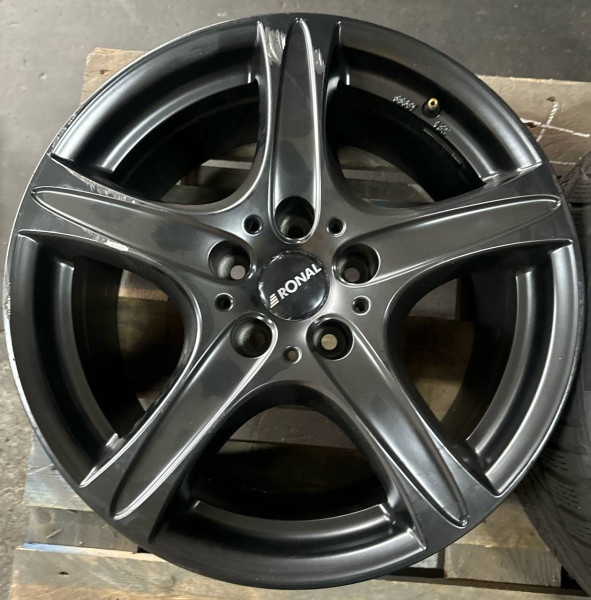 VW TRANSPORTER Ronal RS5 8,5x18 ET45 5x120 Schwarz matt gebraucht 361-B