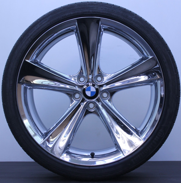 Original BMW X5 E70 F15 X6 F16 21 Zoll Sommerräder 6771425 6771426 Styling 128 CHROM