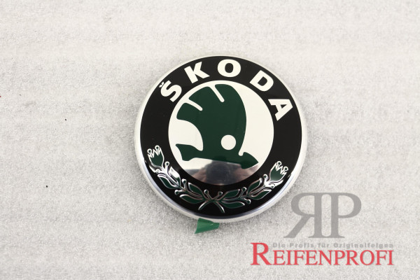 Original Skoda Emblem 8cm 6Y9853621 MEL NEU MT582*
