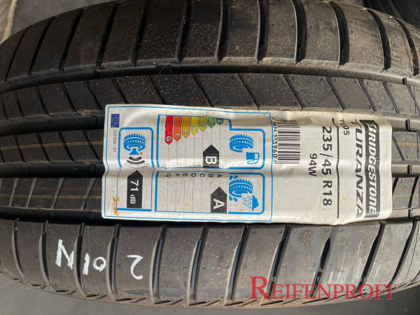 Bridgestone Turanza T005 Sommerreifen SEAL 235/45 R18 94W DOT 2020 NEU RR2-A