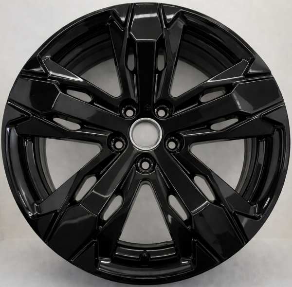 Original Peugeot 5008 3008 18 Zoll Felgen Satz 7,5x18 ET48 9811635077 Schwarz Hochglanz S40